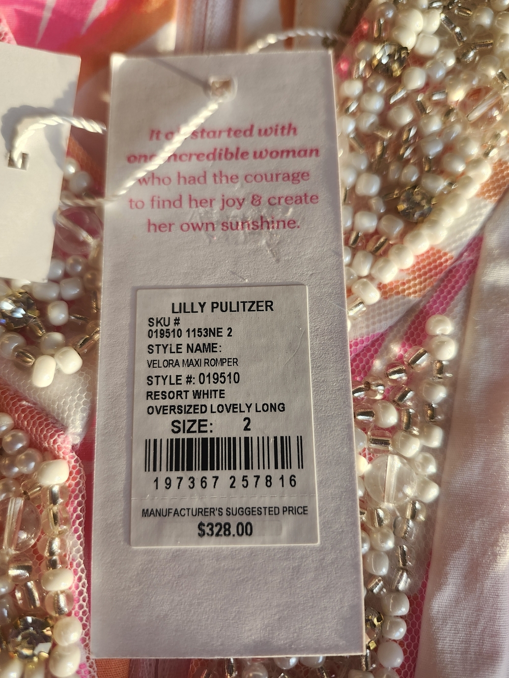 Lilly Pulitzer Resort White Oversized Lovely Long Velora Maxi Dress ROMPER S - Picture 4 of 7